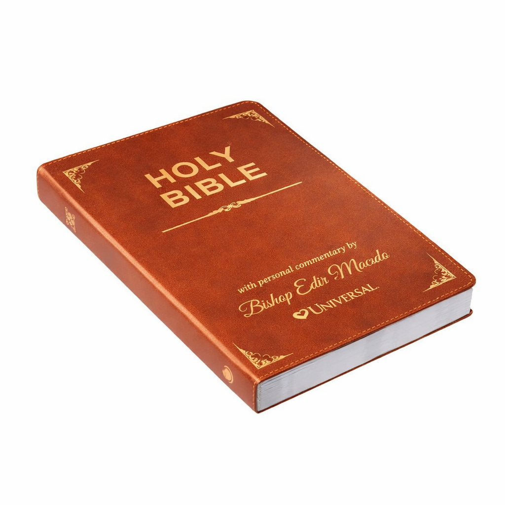 Limited edition NKJV Holy Bible with special commentary by Bishop Edir Macedo