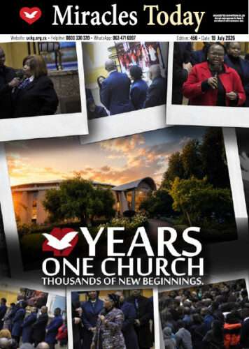 Miracles Today 456 - Timeline highlighting 49 years of growth and faith in the Universal Church from 1977 to 2026